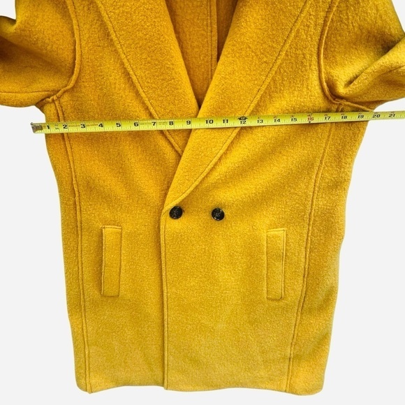 J.Crew Daphne Topcoat in Italian Boiled Wool in Deep Saffron Color Size 8 - Picture 9 of 15